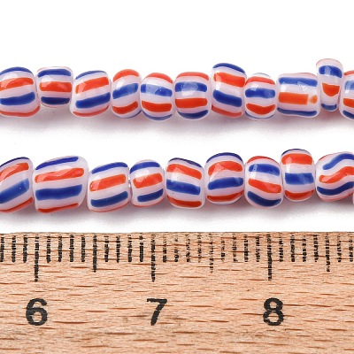 Handmade Lampwork Beads Strands BLOW-K001-01B-13-1