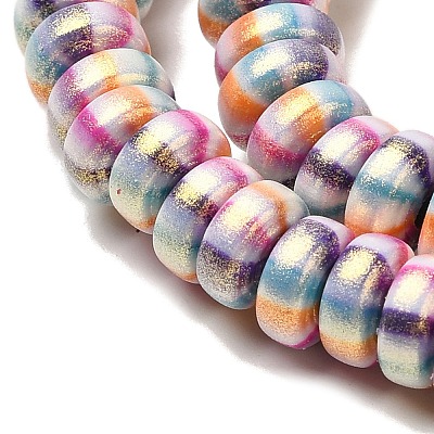 Handmade Polymer Clay Beads Strands CLAY-H006-03T-1