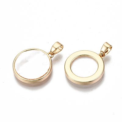 Natural Sea Shell Pendants KK-S354-263-NF-1