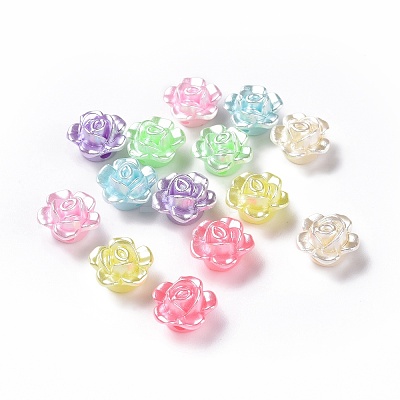 Imitation Pearl Acrylic Beads OACR-E013-30-1