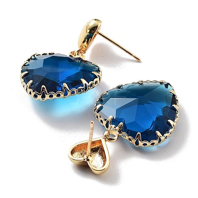 Light Gold Brass Stud Earrings EJEW-Q800-45KCG-1
