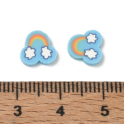 Handmade Polymer Clay Cabochons PY-CBABB49-03G-1