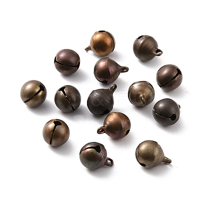 Brass Bell Pendants KK-F749-05C-15mm-1
