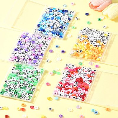 Transparent & Opaque Acrylic Beads KY-FS0001-26E-1