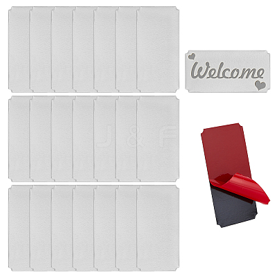 30Pcs Self-adhesion Aluminium Sheet DIY-BC0014-57P-1