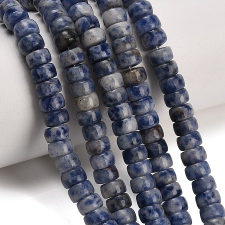 Natural Blue Spot Jasper Beads Strands GG-CBA792A-G02-4x7mm-1