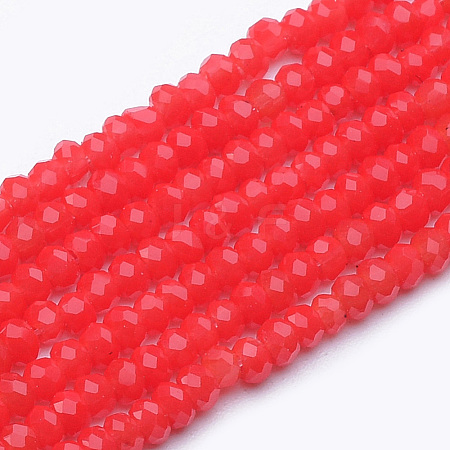 Opaque Glass Beads Strands GLAA-R200-B08-1