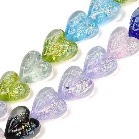 Handmade Foil Glass Beads DICH-C001-01J-1