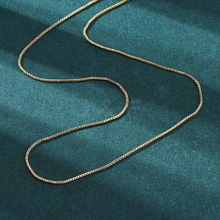 Brass Venetian Chain X-NJEW-E151-04G-1