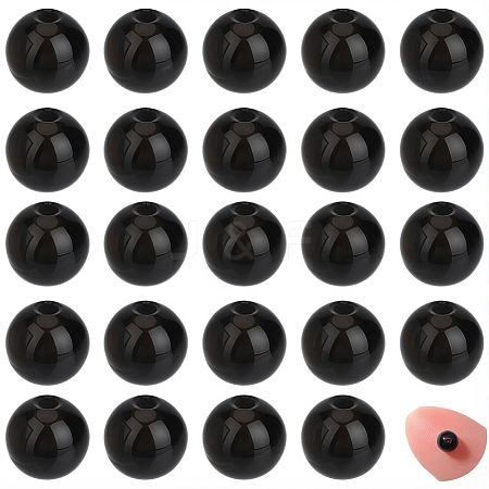 Natural Black Onyx Beads G-PA0002-38B-1