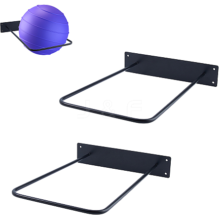 Iron Wall Mounted Sport Ball Storage Holder AJEW-WH0596-658-1