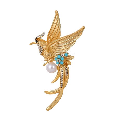 Phenix Zinc Alloy Rhinestone Brooches PW-WG0C58E-01-1