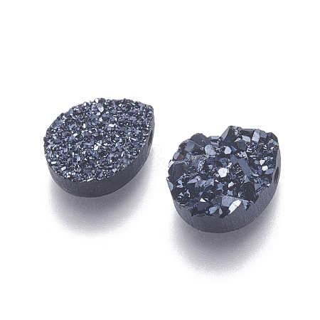 Imitation Druzy Gemstone Resin Beads RESI-L026-C01-1