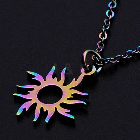 201 Stainless Steel Pendants Necklaces LS-NJEW-S105-JN632-1