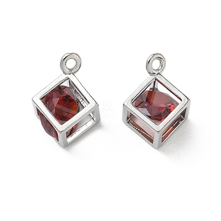 Brass Micro Pave Cubic Zirconia Pendants KK-A299-23P-05-1
