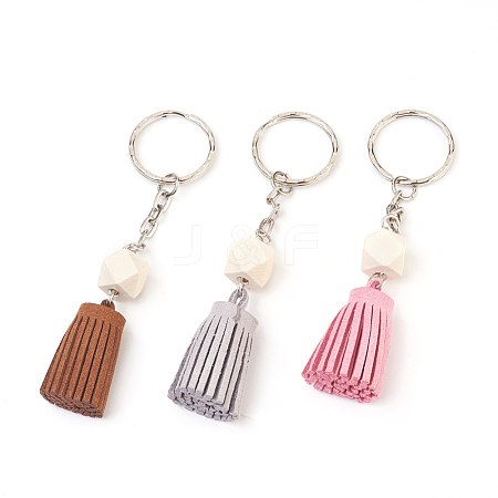 Faux Suede Cord Tassel Keychain KEYC-JKC00165-M-1