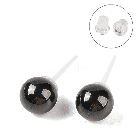 Hypoallergenic Bioceramics Zirconia Ceramic Stud Earrings EJEW-C111-01B-1