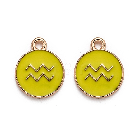 Alloy Enamel Pendants ENAM-S124-01B-14J-1