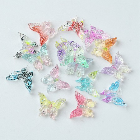 Translucent Resin Cabochons RESI-E039-24-1