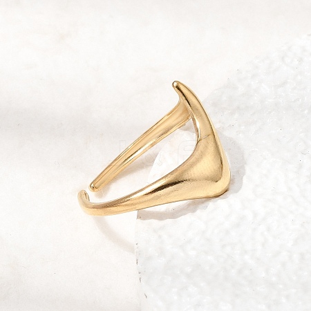 304 Stainless Steel Cuff Open Rings RJEW-T034-03G-1