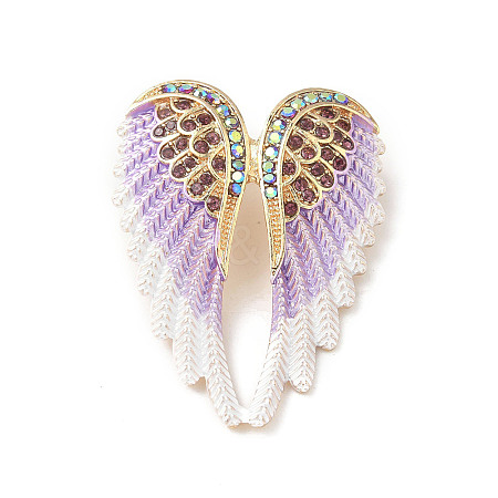 Alloy Rhinestone Brooches for Backpack Clothes JEWB-M068-02G-02-1
