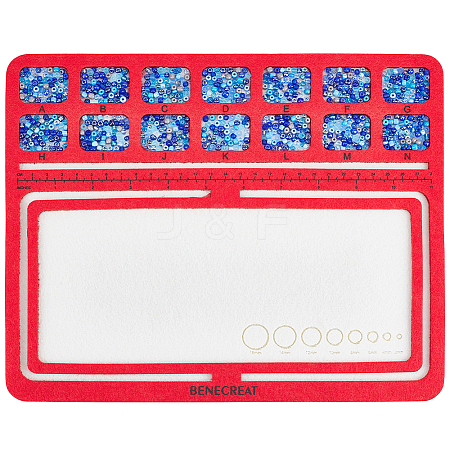 Felt Bead Design Board LS-DIY-WH0419-98A-02-1