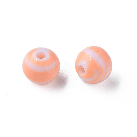 Opaque Striped Acrylic Beads LS-MACR-S373-27A-08-1