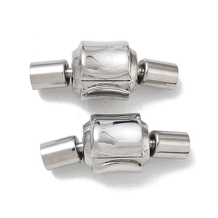 304 Stainless Steel European Clasps with Cord Ends SA-CBABC0F-11P-1