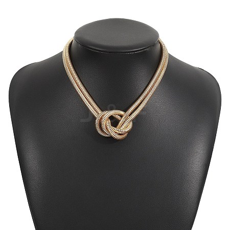 Iron Snake Chain Necklaces for Women NJEW-U046-01G-1