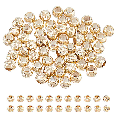 60Pcs Eco-Friendly Brass Beads KK-DC0005-08-1