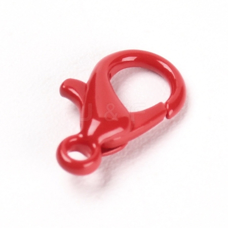 Baking Painted Alloy Lobster Claw Clasps PALLOY-TAC0001-03E-1