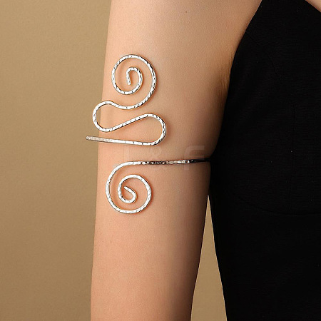 Alloy Upper Arm Open Cuff Bangles WG9CF3D-15-1