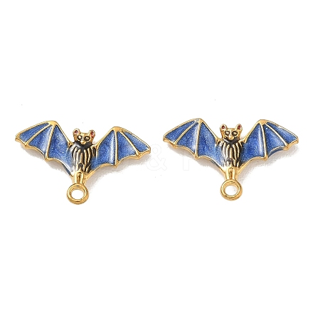 304 Stainless Steel Enamel Pendants STAS-L316-23G-09-1