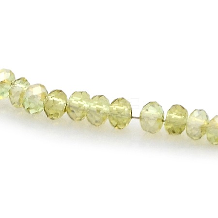 Pearl Luster Plated Faceted Rondelle Glass Beads Strands GLAA-A024A-PL04-1