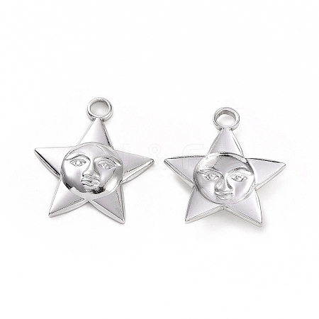 Non-Tarnish 304 Stainless Steel Pendants STAS-C003-14P-1