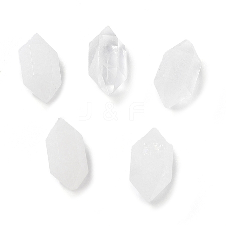 Natural Quartz Crystal Double Terminated Pointed Beads G-G012-20-1