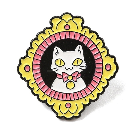 Cat Alloy Enamel Pins JEWB-R004-01EB-02-1