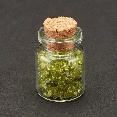Transparent Glass Wishing Bottle Decoration DJEW-A001-01A-03-1