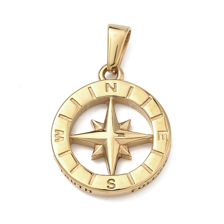 304 Stainless Steel Pendants STAS-A140-01B-G-1