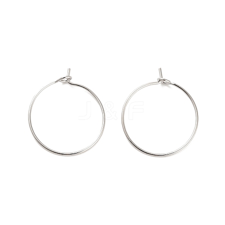 Brass Hoop Earring Findings KK-R112-038B-1