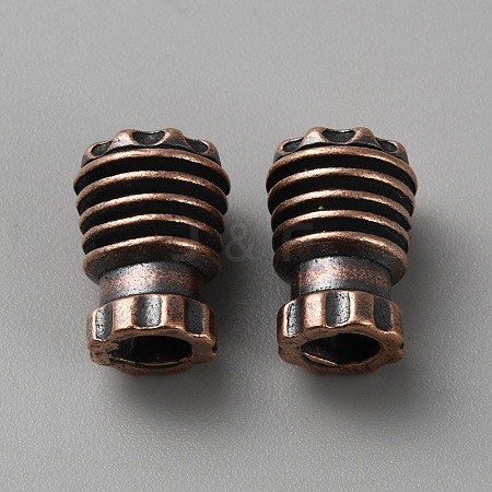 Brass EDC European Beads KK-WH0081-63R-1