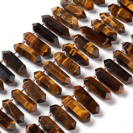 Natural Tiger Eye Beads Strands G-F719-21-1