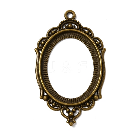 Zinc Alloy Pendant Cabochon Settings FIND-WH050-70AB-1