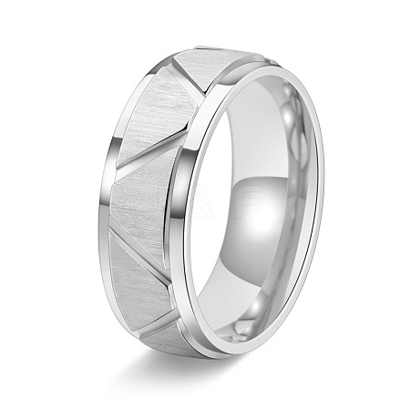 Titanium Steel Chunky Rings PW-WGDA1DB-03-1