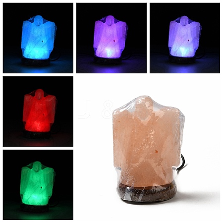 USB Natural Himalayan Rock Salt Lamp DJEW-P002-02B-1