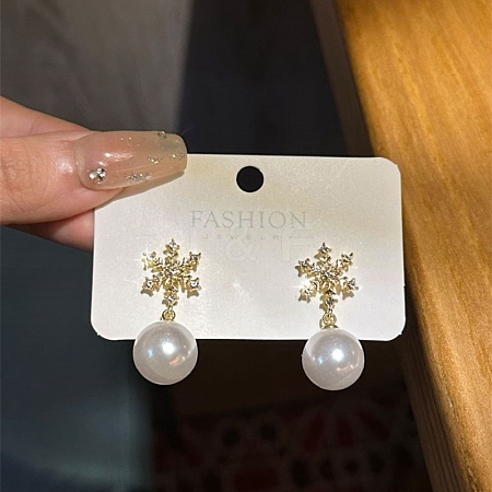 Alloy Rhinestone Dangle Earrings for Women FS-WG67811-94-1