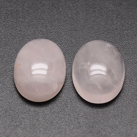 Oval Natural Rose Quartz Cabochons G-K020-18x13mm-07-1