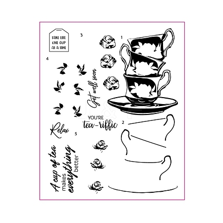 Teacup Clear Silicone Stamps PW-WG54CA6-01-1