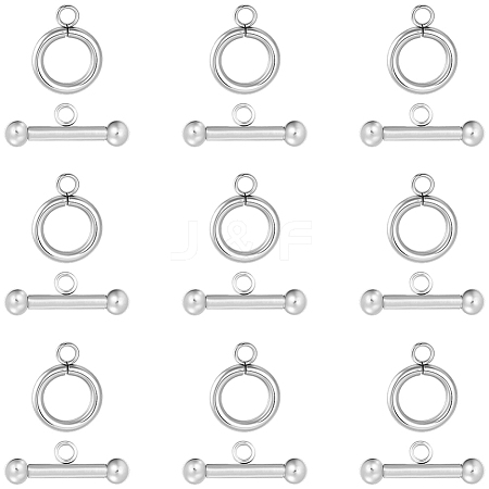25Pcs 304 Stainless Steel Toggle Clasps STAS-BBC0009-60A-1