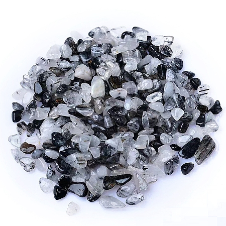 Natural Tourmalinated Quartz Chip Display Decoration PW-WGA7DCE-10-1